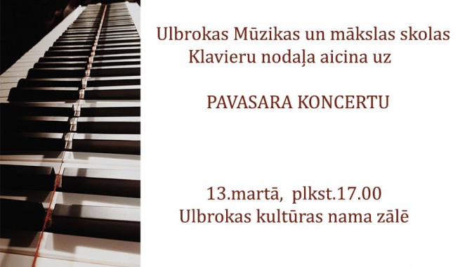 Klavieru nodaļas “Pavasara koncerts”